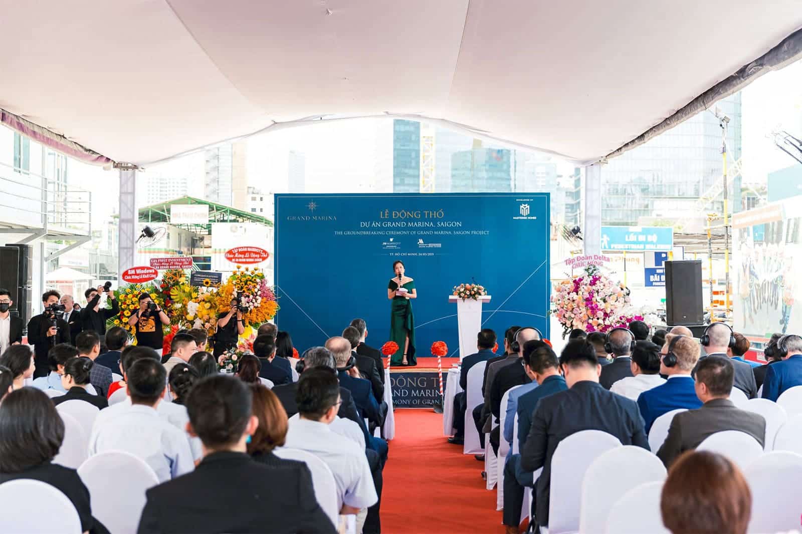 Lễ động thổ dự án Grand Marina Sài Gòn thu hút đông đảo khách hàng, đối tác.