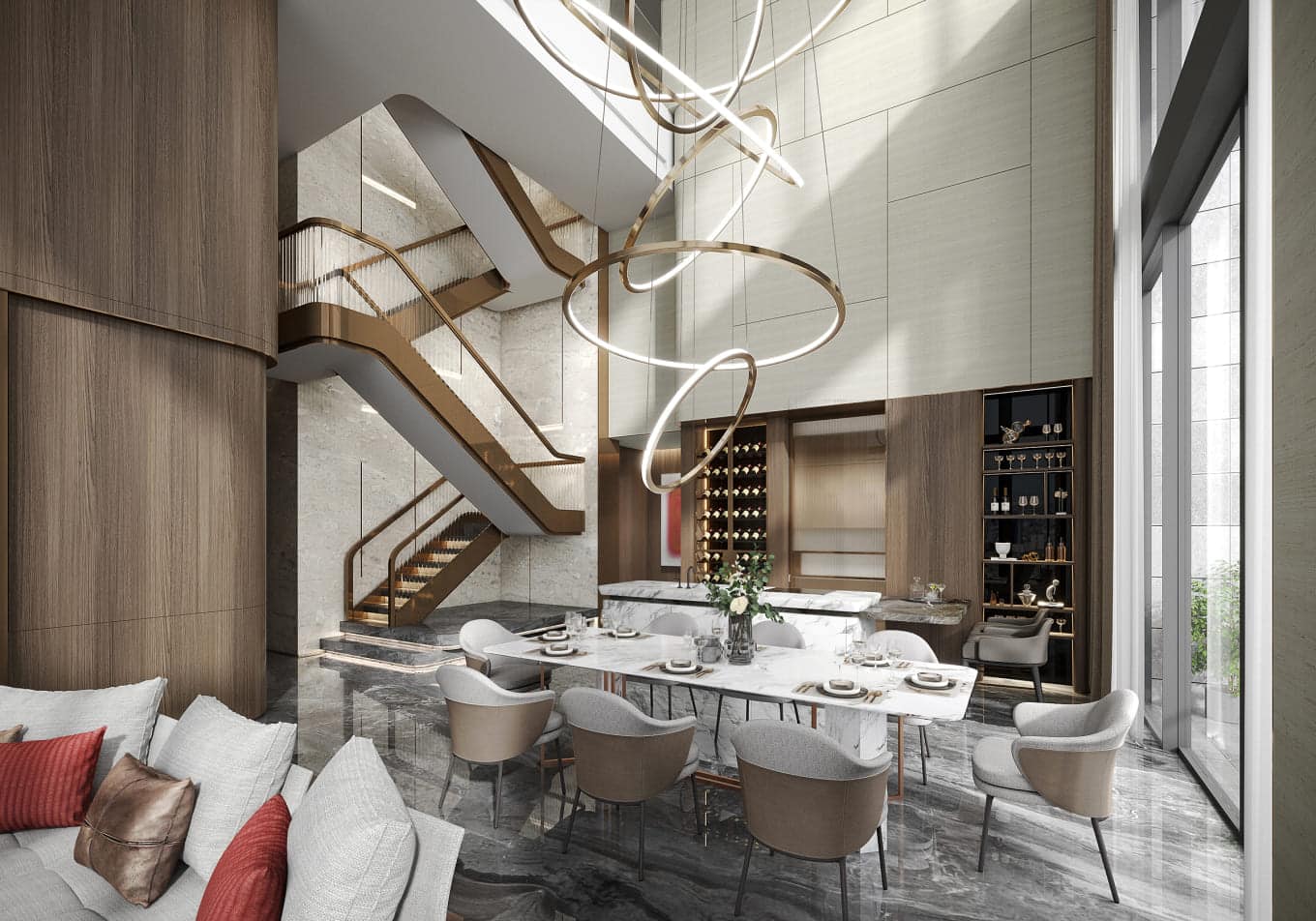 Phối cảnh dự án Grand Marina Saigon - một dự án bất đọng sản hàng hiệu tại TP HCM.