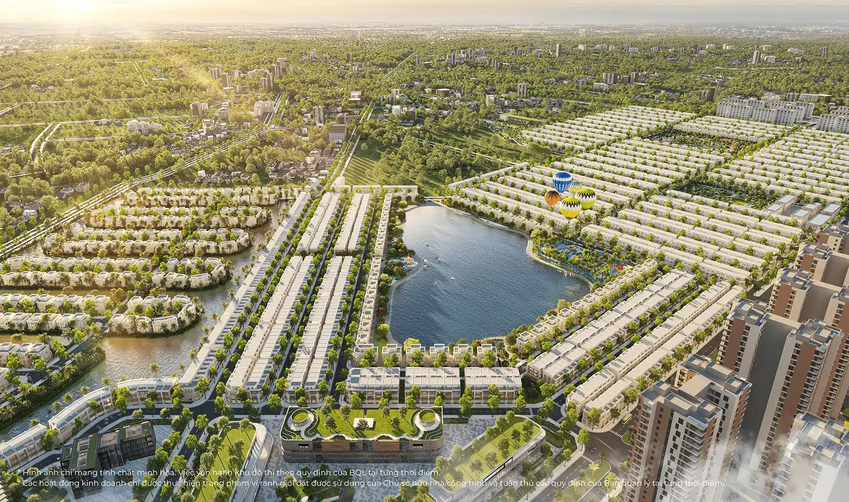 Toàn cảnh Vinhomes Green City – đô thị All-in-One thịnh vượng tại Tây Bắc TP.HCM, diện tích 197,2ha.